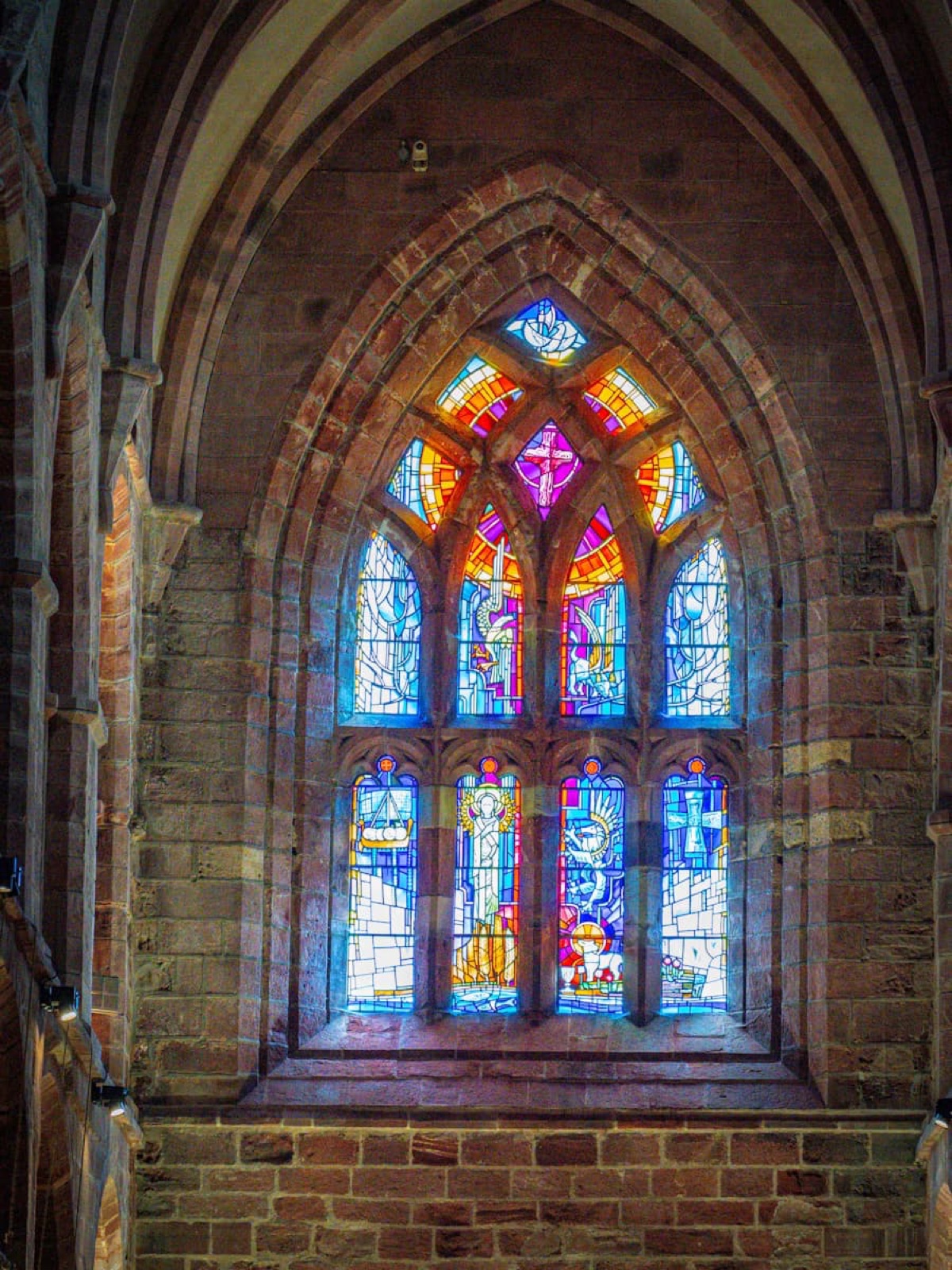 Vitral de uma capela histórica